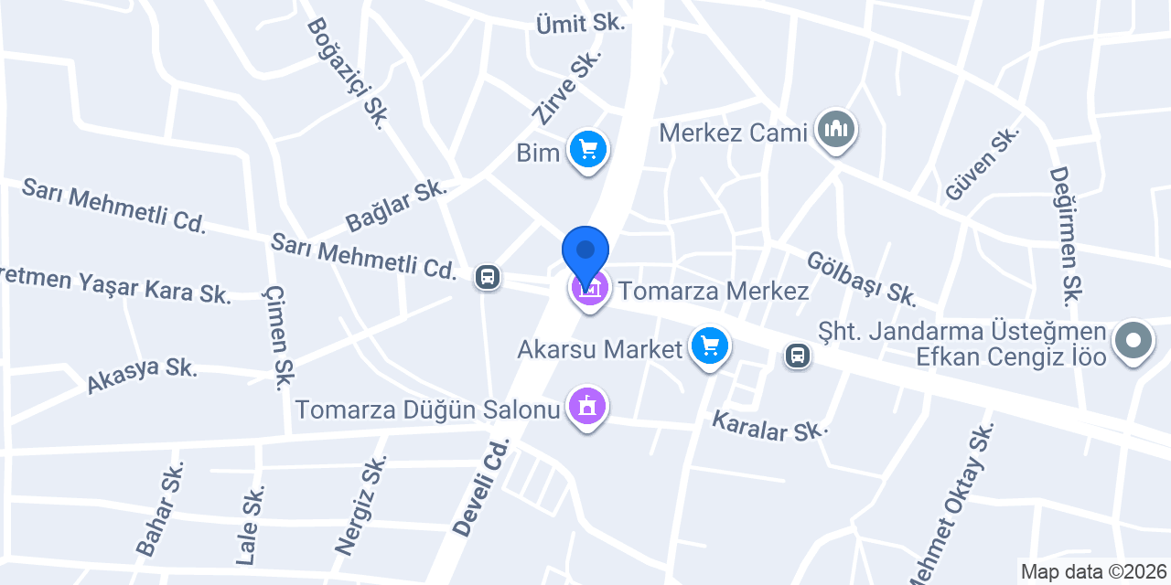 Tomarza Aile Sağlığı Merkezi konumu
