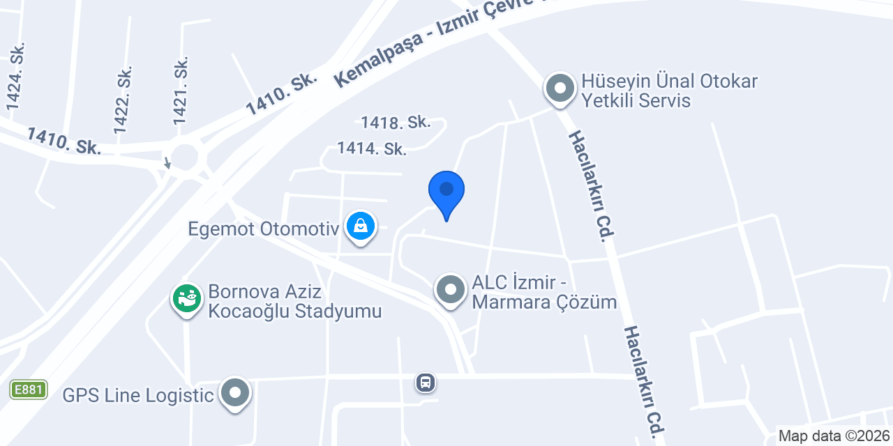 Yolhan Endüstri - Merkez Depo konumu