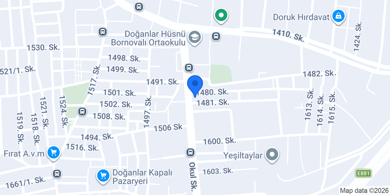 Özçay Alışveriş Merkezi konumu