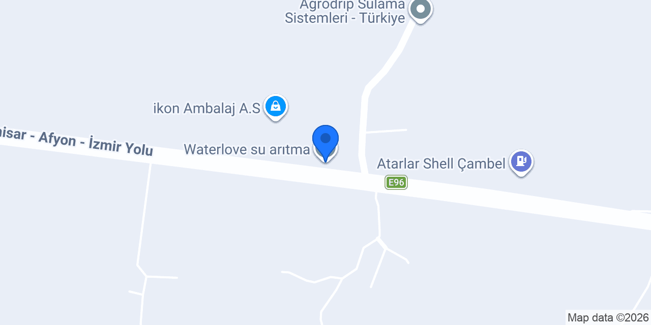 Waterlove su arıtma konumu