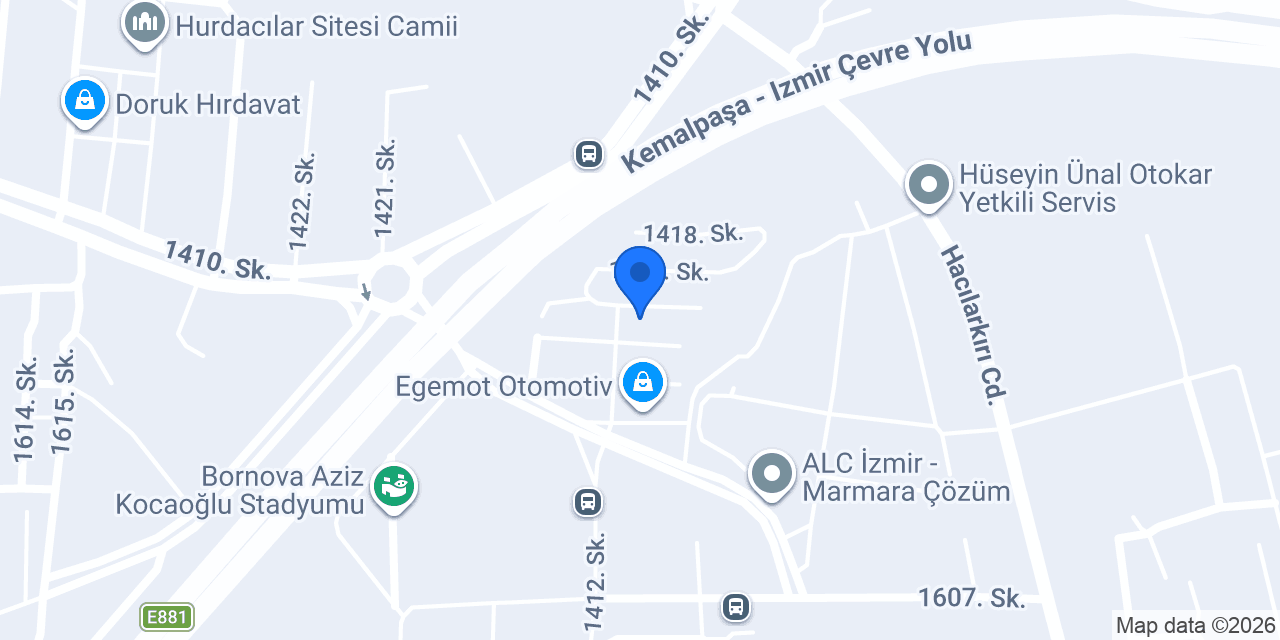 Çalışkan Çatı Kaplama konumu