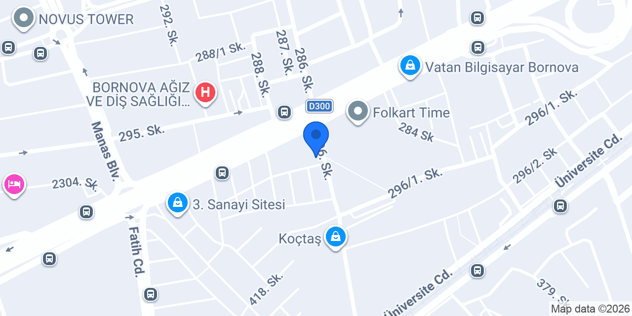 Sonax Bornova konumu