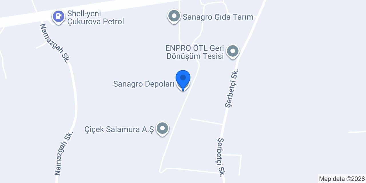 Sanagro Depoları konumu