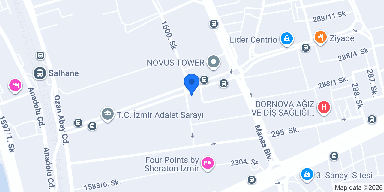 T.C. İZMİR 38. NOTERLİĞİ konumu