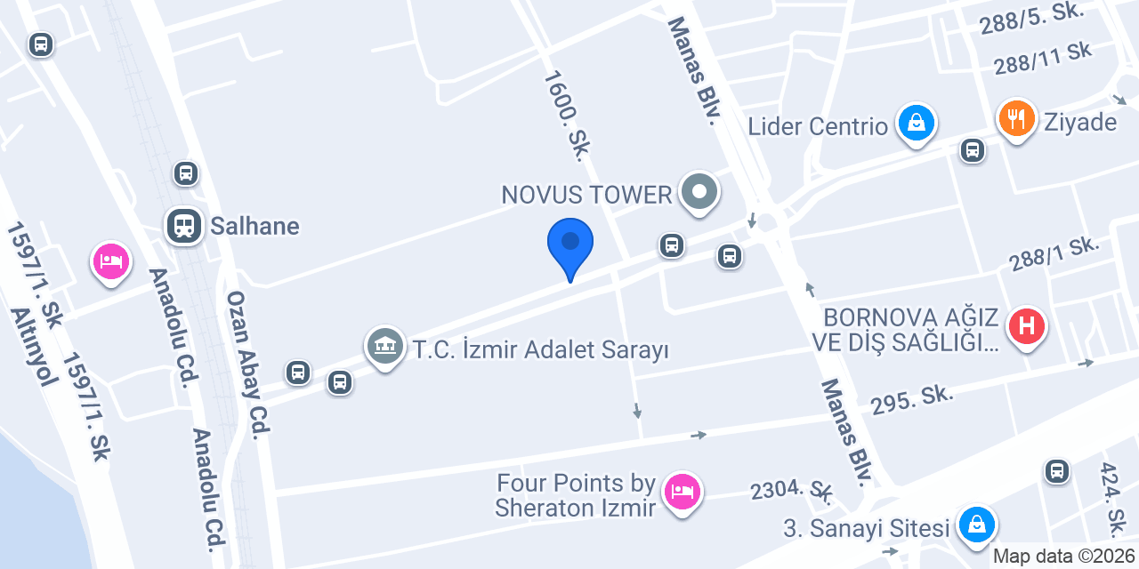 BDO Türkiye İzmir Ofisi konumu