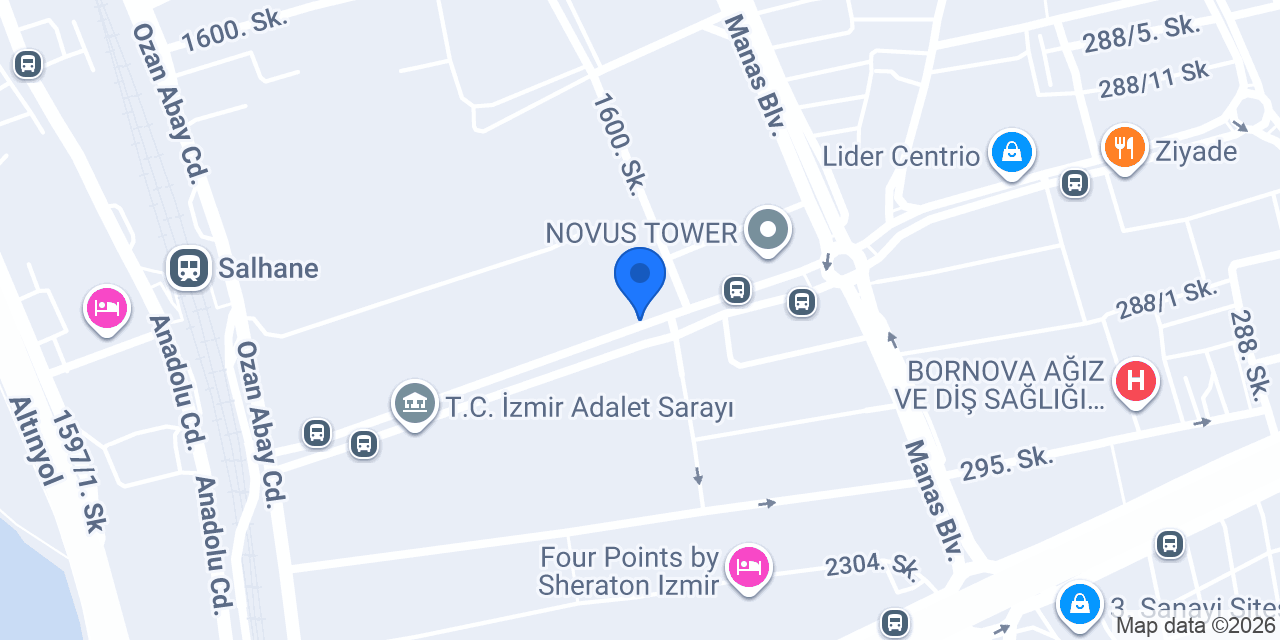 Vakıf Katılım Bayraklı Şubesi konumu