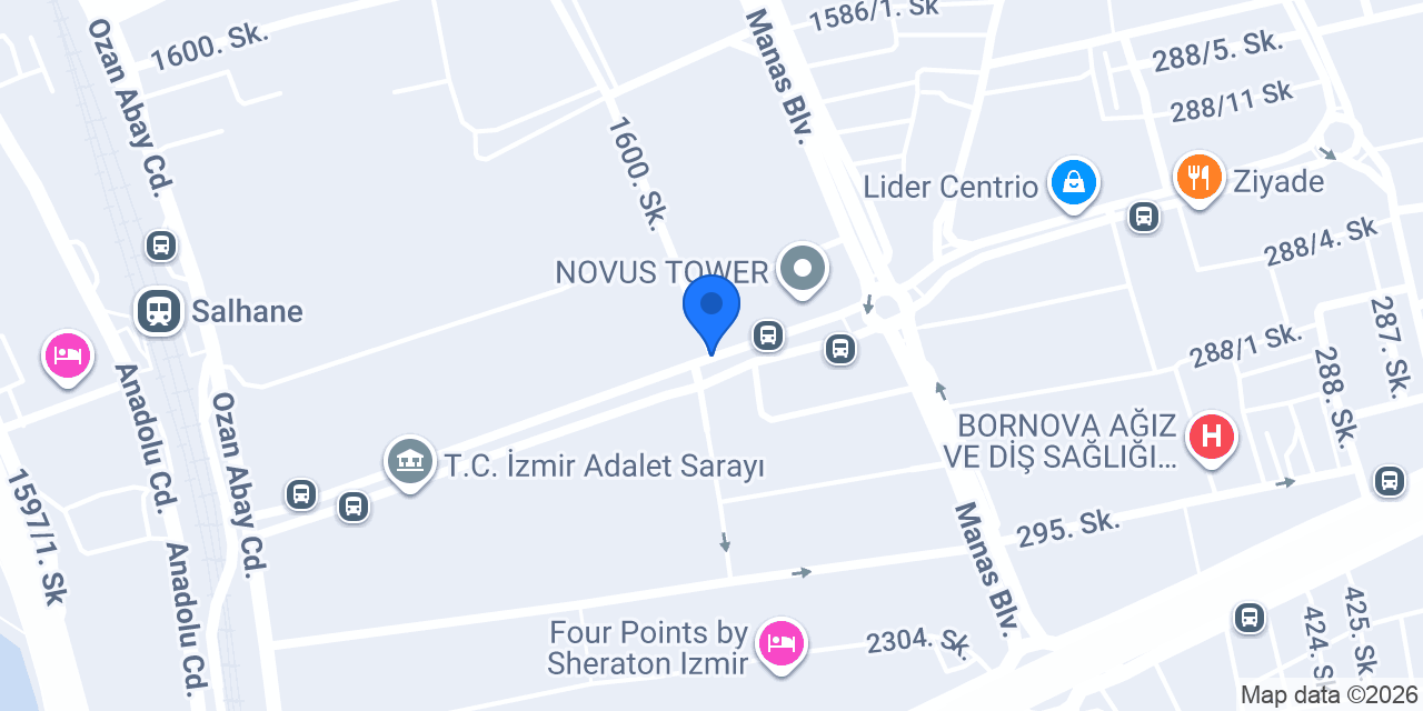 Özata Hukuk Bürosu konumu