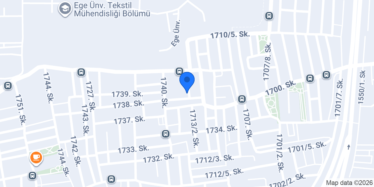 Yeni Mavi İzmir Bornova Otel konumu