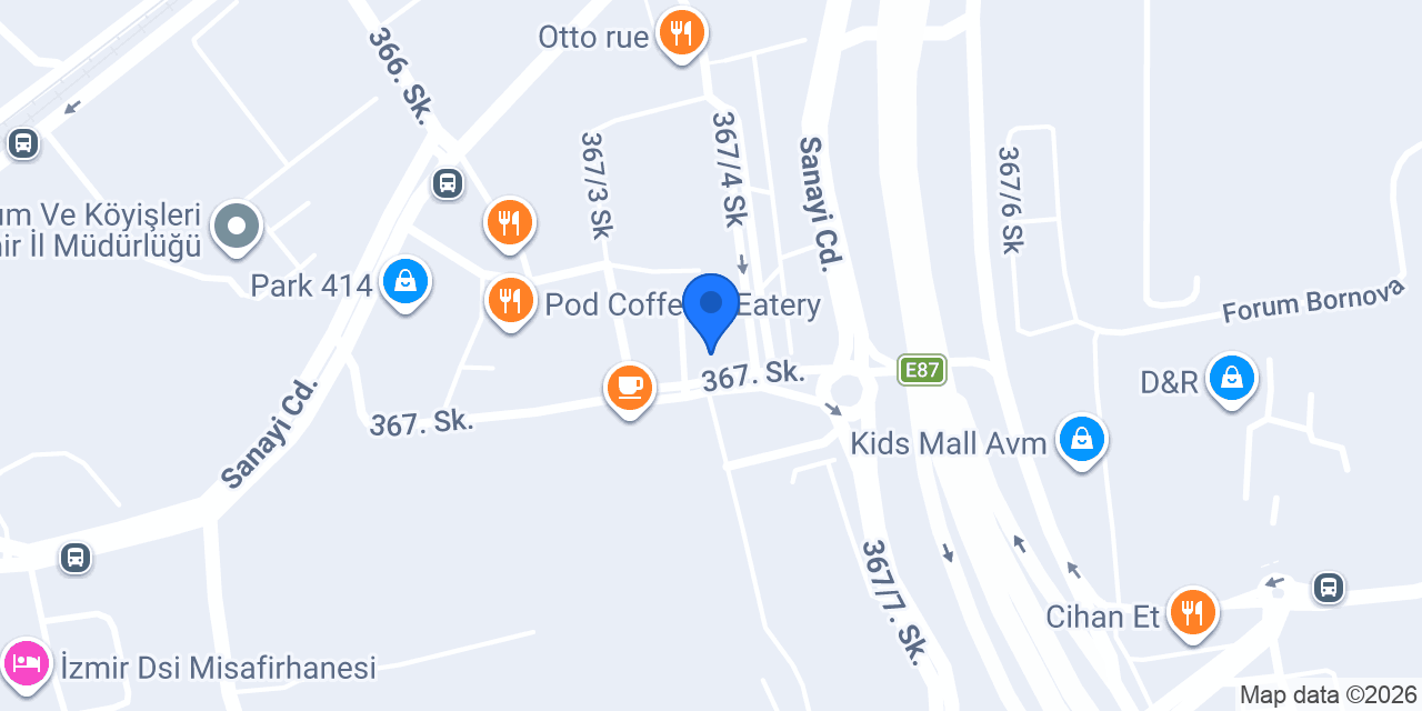 Bornova Tekel Bayi konumu
