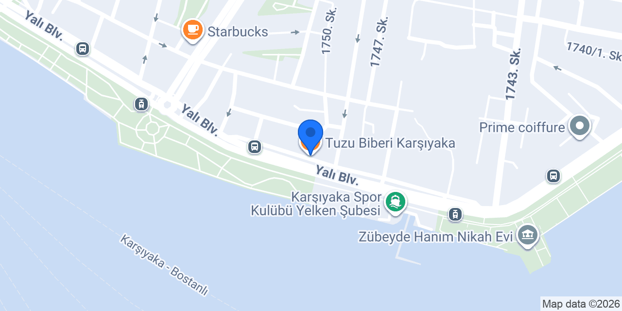 Tuzu Biberi Karşıyaka konumu
