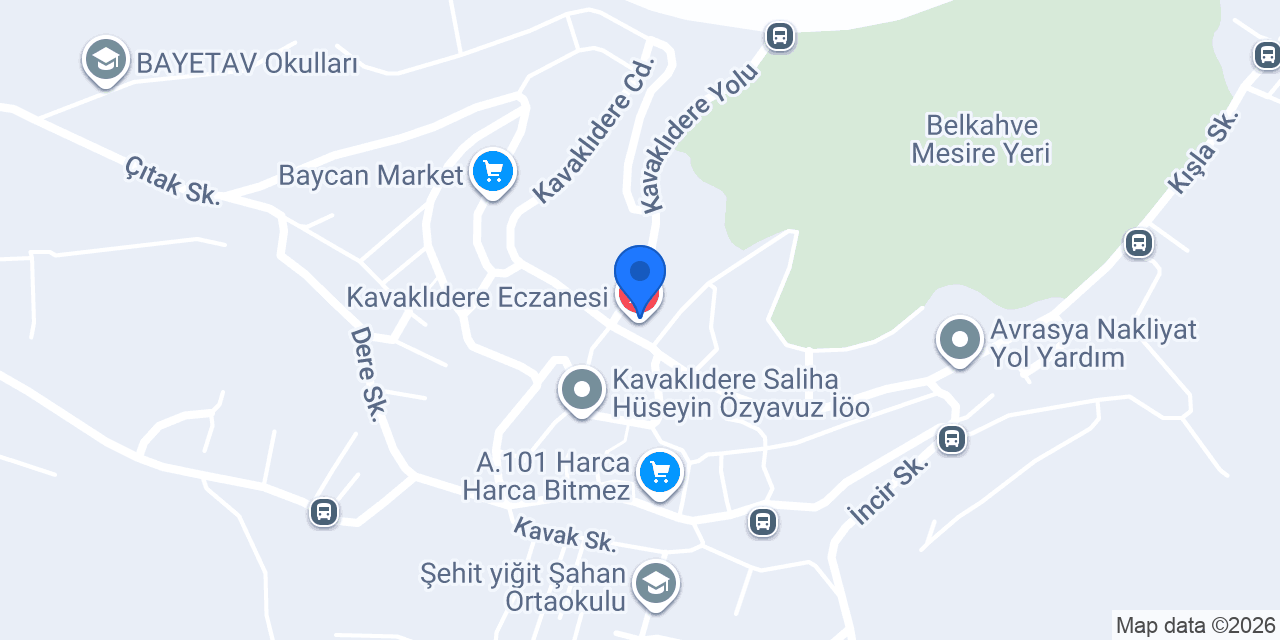 Kavaklıdere Eczanesi konumu