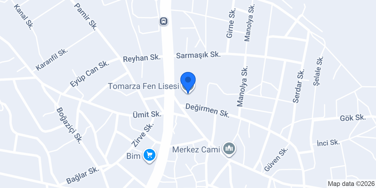 Tomarza Fen Lisesi konumu
