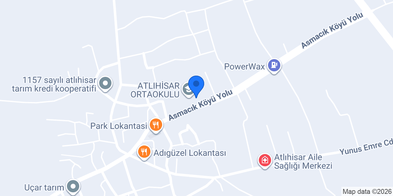 Atlıhisar İlkokulu konumu