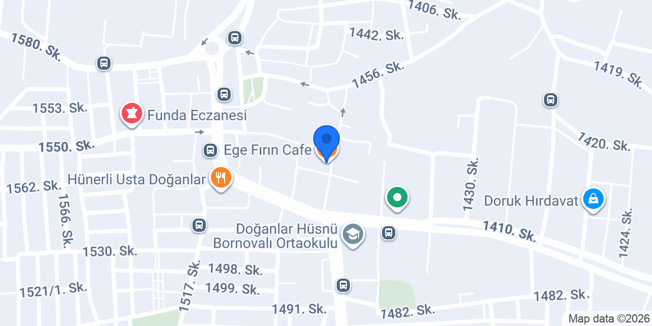 Ege Fırın Cafe konumu