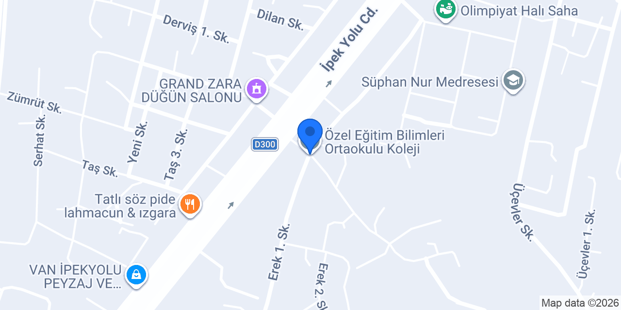 Özel Eğitim Bilimleri Ortaokulu Koleji konumu