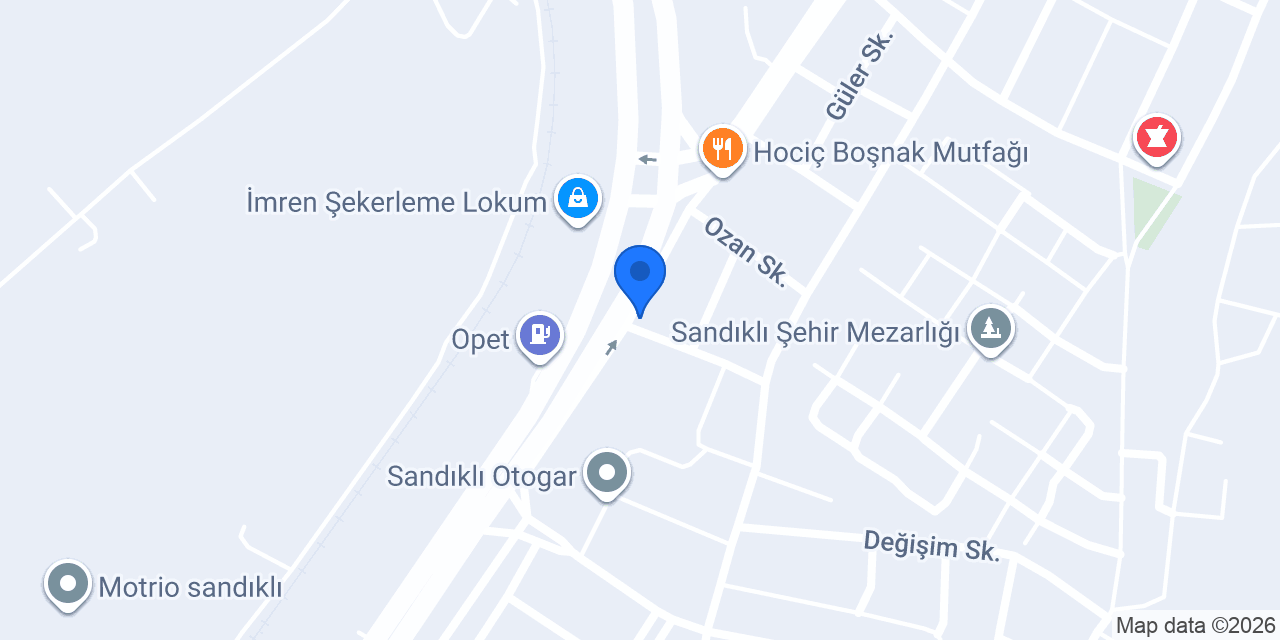 Coşkunlar Traktör Galeri konumu