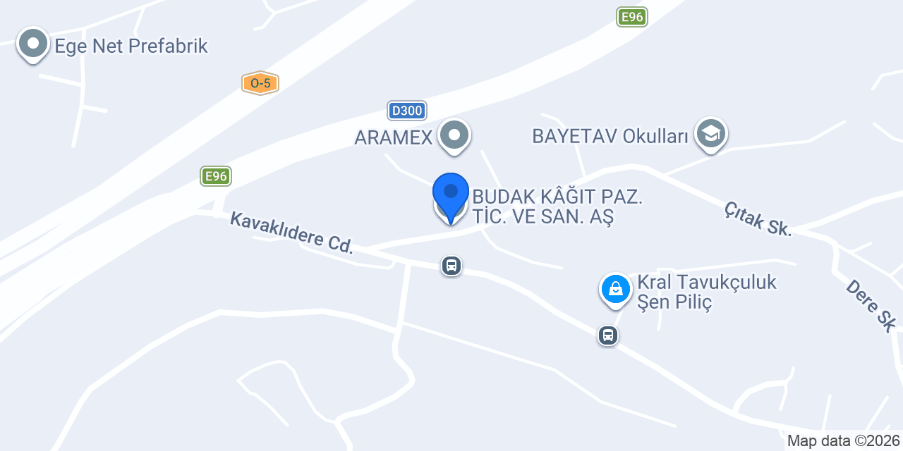 BUDAK KÂĞIT PAZ. TİC. VE SAN. AŞ. konumu