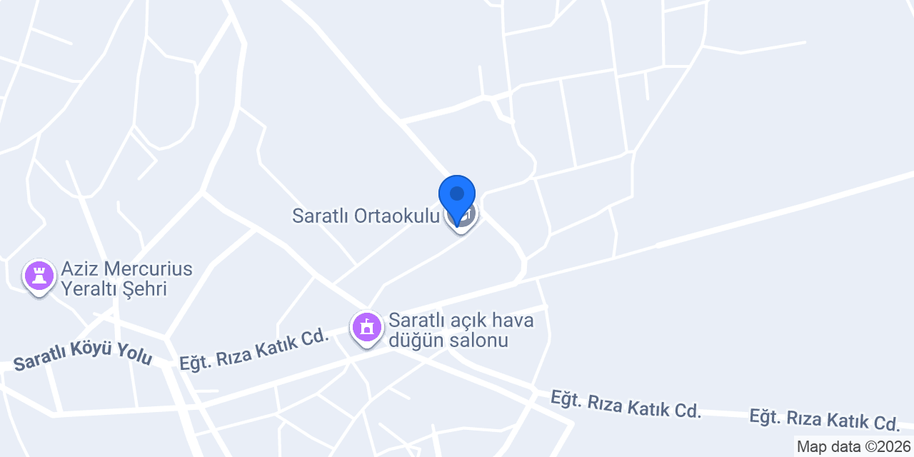 Saratlı Ortaokulu konumu