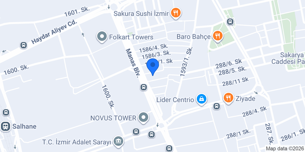 Kaşıkçı Hukuk Bürosu konumu