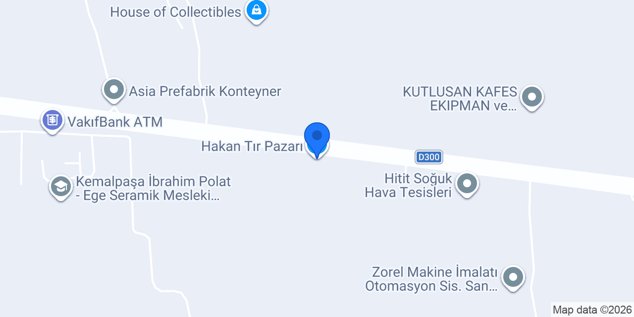 Hakan Tır Pazarı konumu