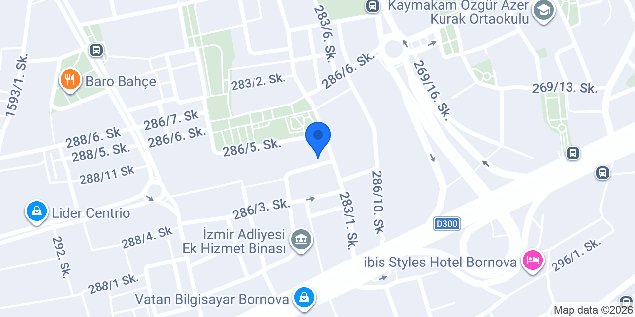 TEB Bornova Şubesi konumu
