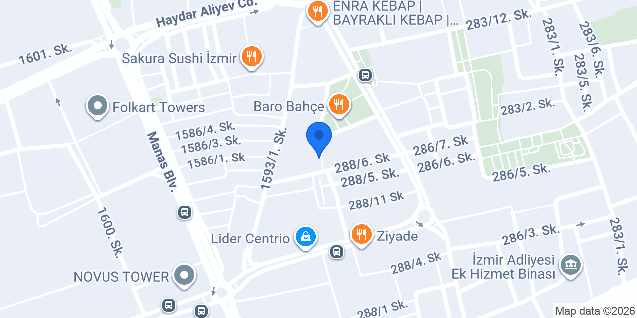 Alaçatı Eklercisi Bayraklı konumu