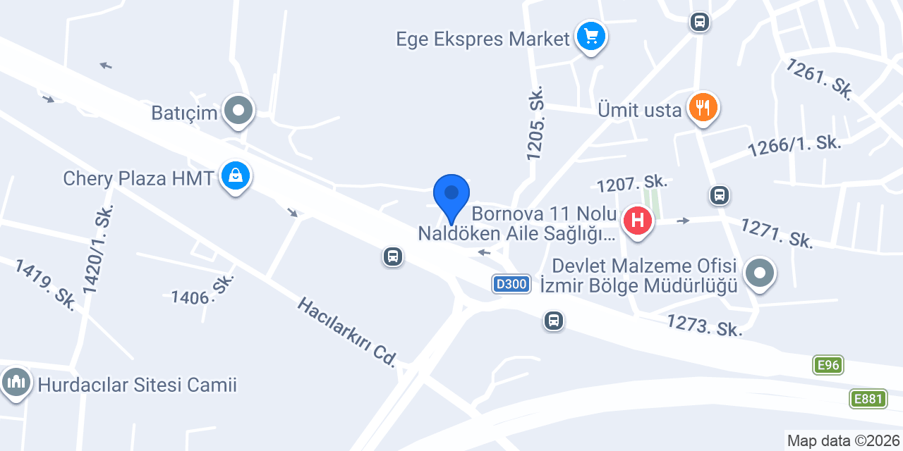 CANYAPI A.Ş. İzmir Şube konumu