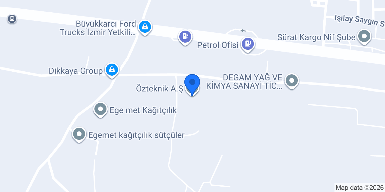 Özteknik A.Ş. konumu