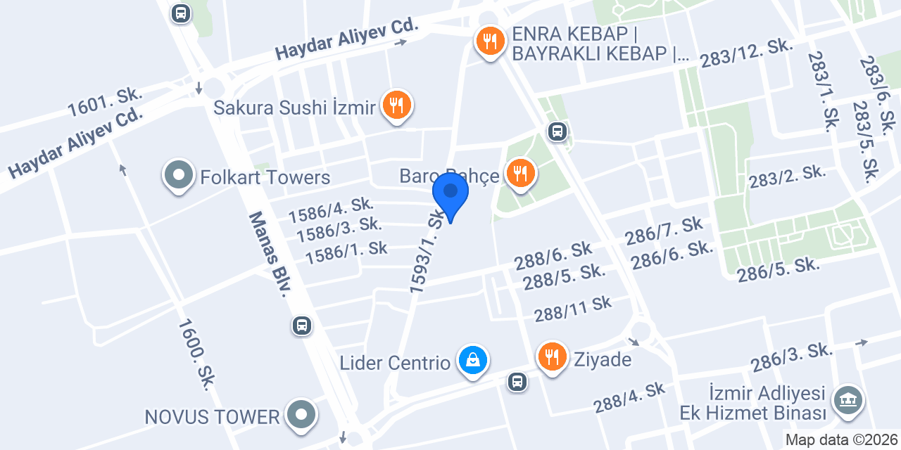 İzmir Merkez konumu