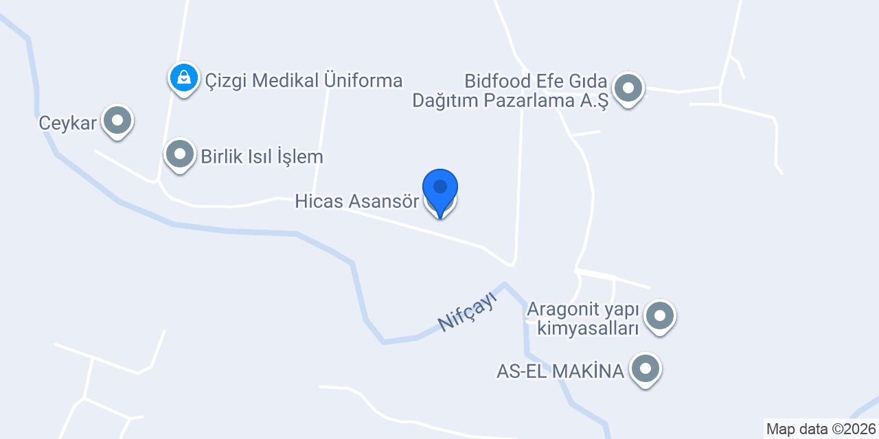 Hicas Asansör konumu