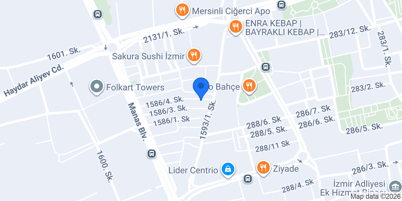 Çiçek Hukuk Bürosu konumu
