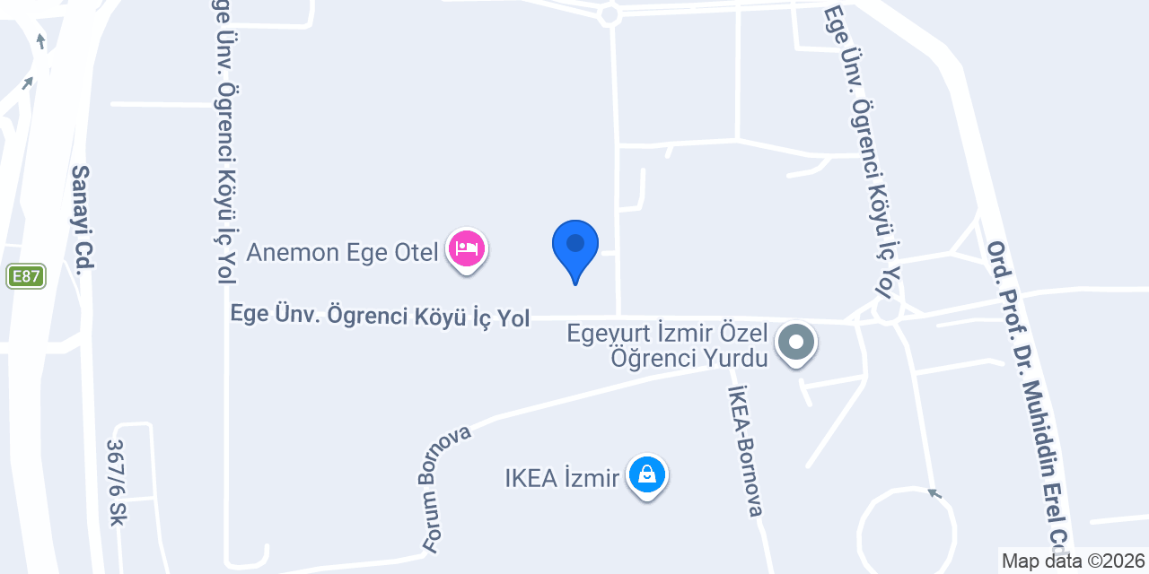 Pablo Artisan Ege Üniversitesi konumu