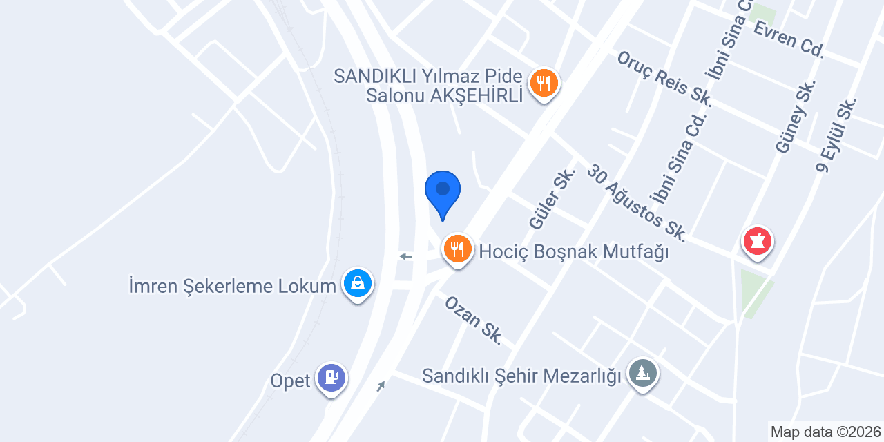 Demireller Massey Ferguson Sandıklı Şube konumu