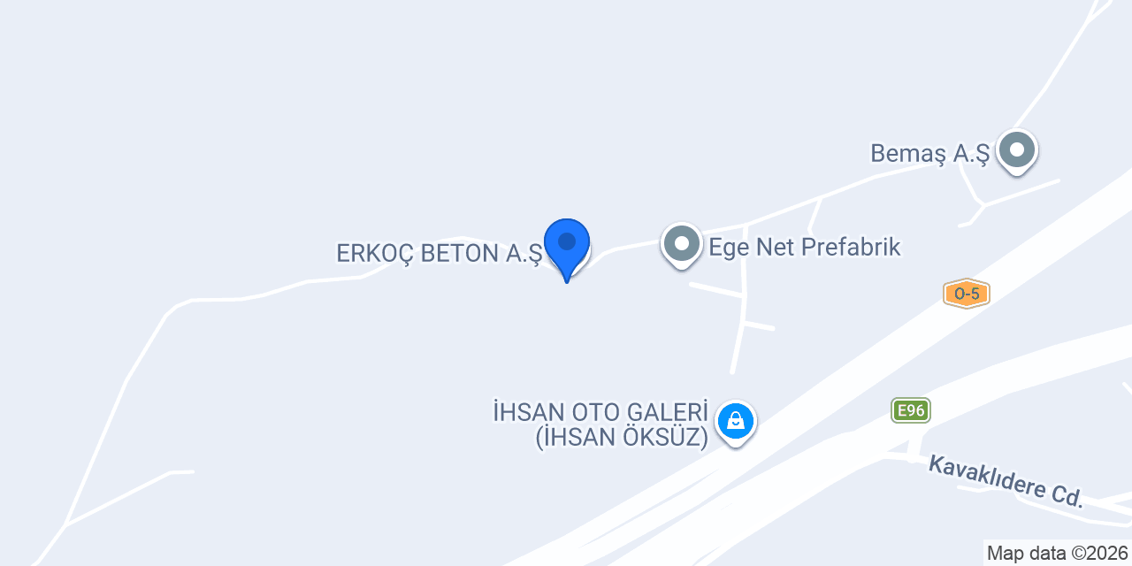 ERKOÇ BETON A.Ş. konumu