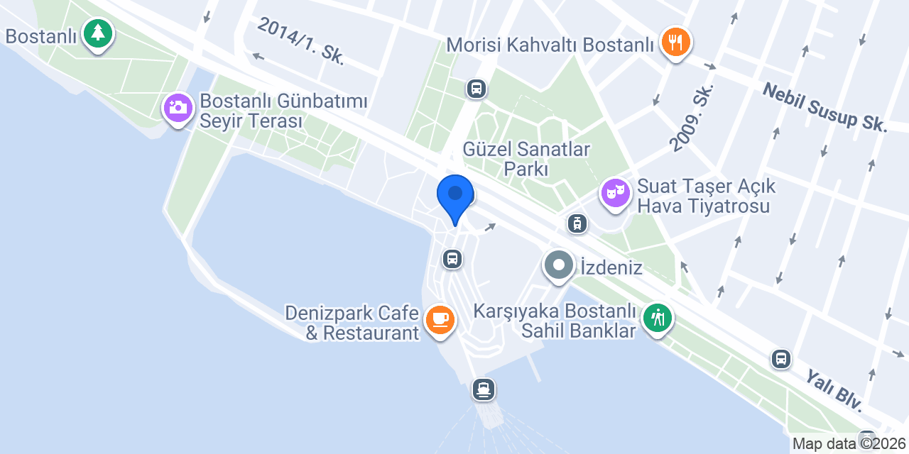 Bostanlı İskele Taksi konumu