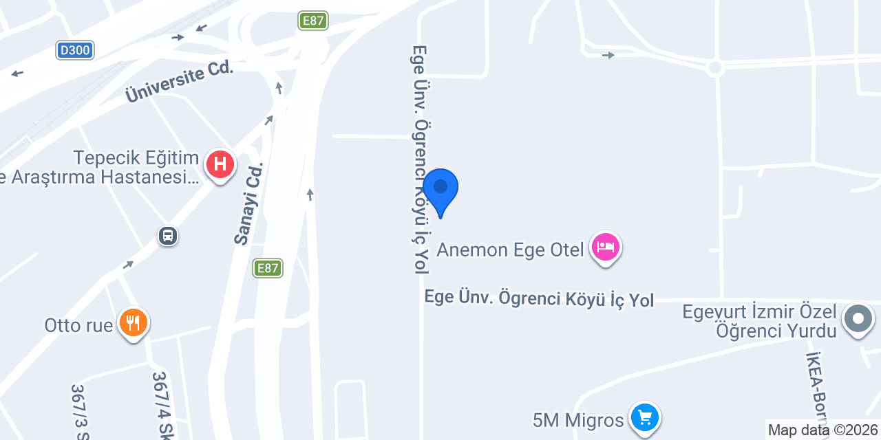 Ege Üniversitesi Beyin ve Sinir Cerrahisi konumu