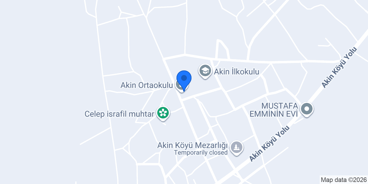 Akin Ortaokulu konumu