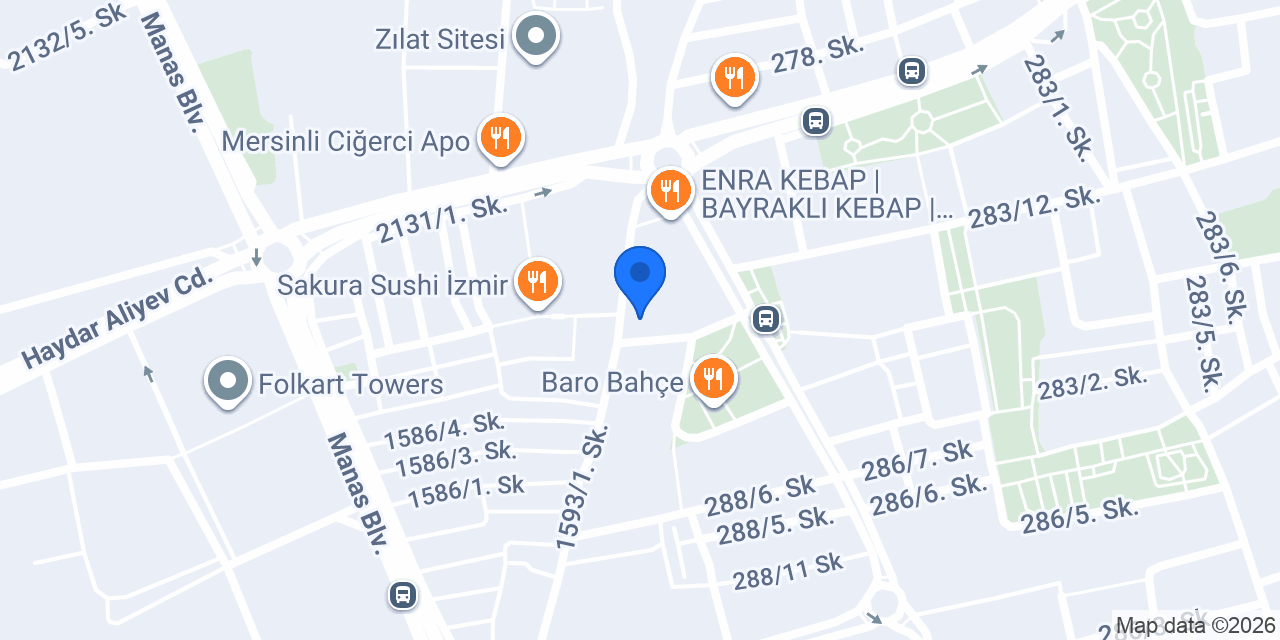 Av. Özcan Çiçek Av. A. Muharrem Çiçek konumu