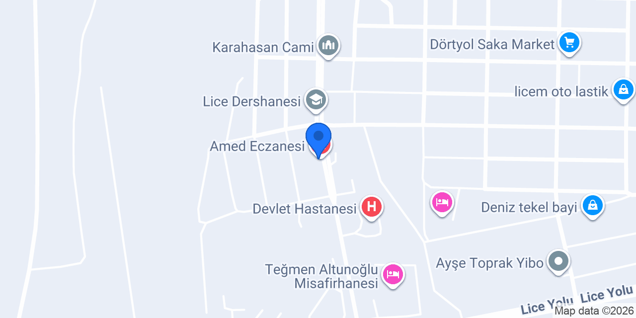 Amed Eczanesi konumu