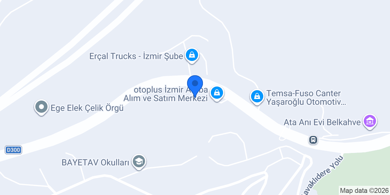 Öztatlı Otomotiv İzmir konumu