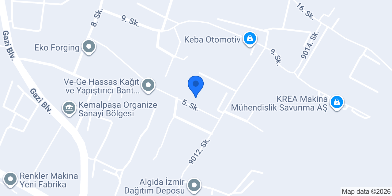 Mir Redüktör A.ş. konumu