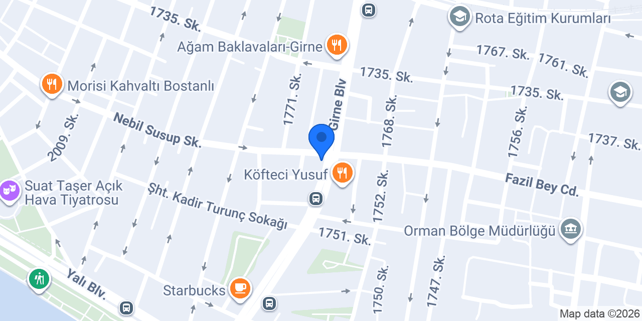 Gedik Yatırım - Ege Private Şube konumu