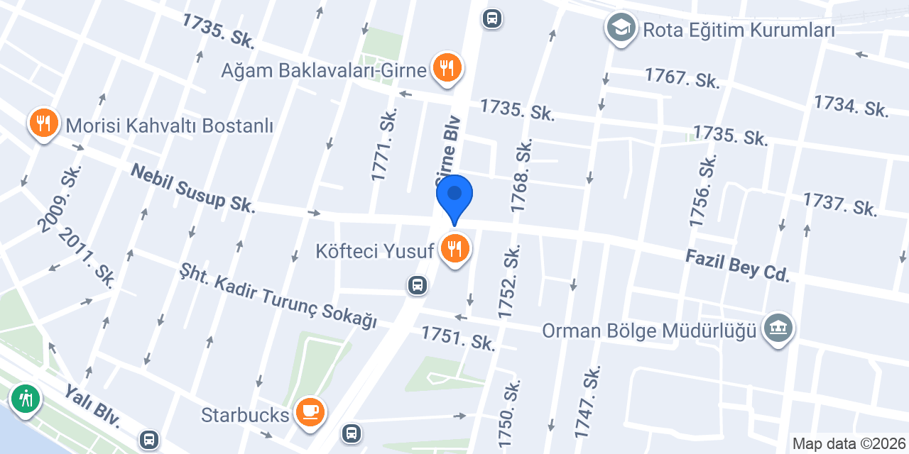 İzmir Çiçek Web çiçekçilik (www.cicekweb.com) konumu