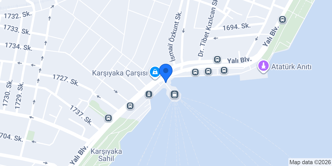 Garanti BBVA Karşıyaka Şubesi konumu