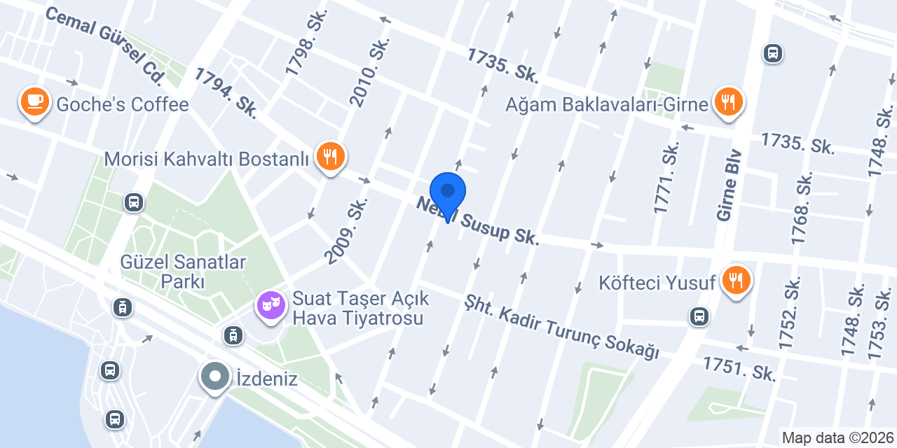 Mega Aritmetik Karşıyaka konumu