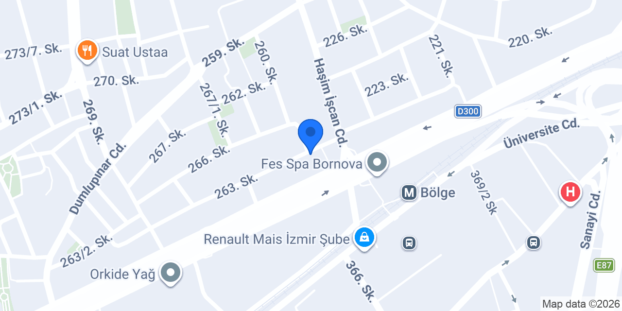Bornova Akvaryum konumu