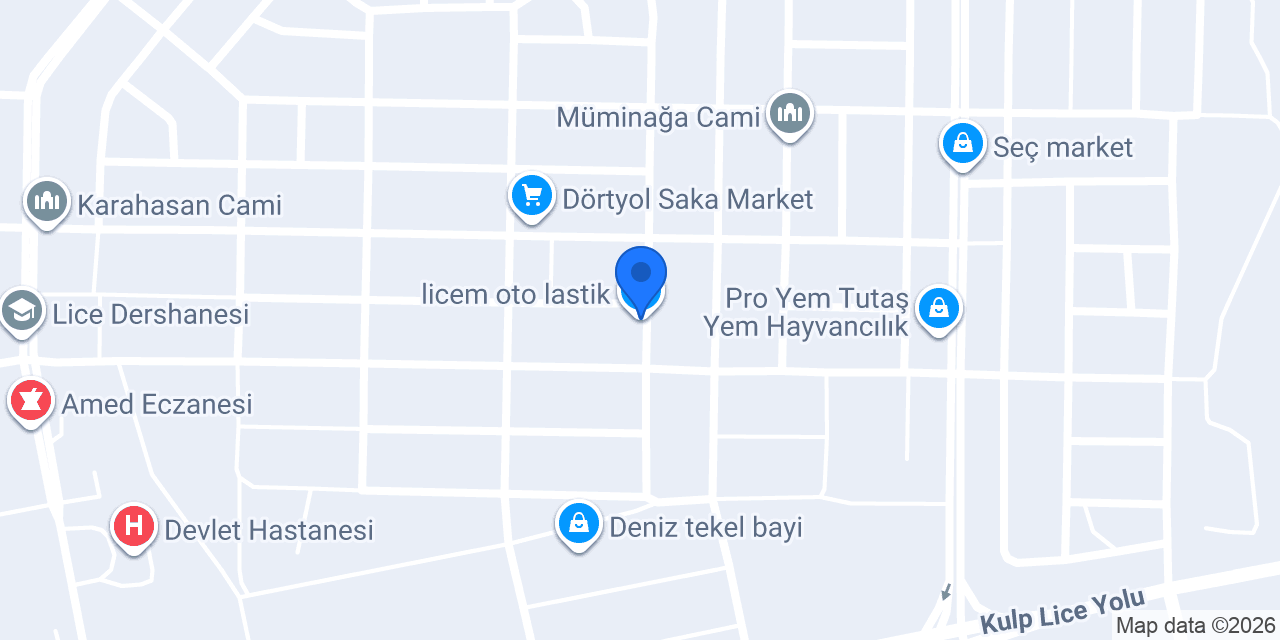 licem oto lastik konumu