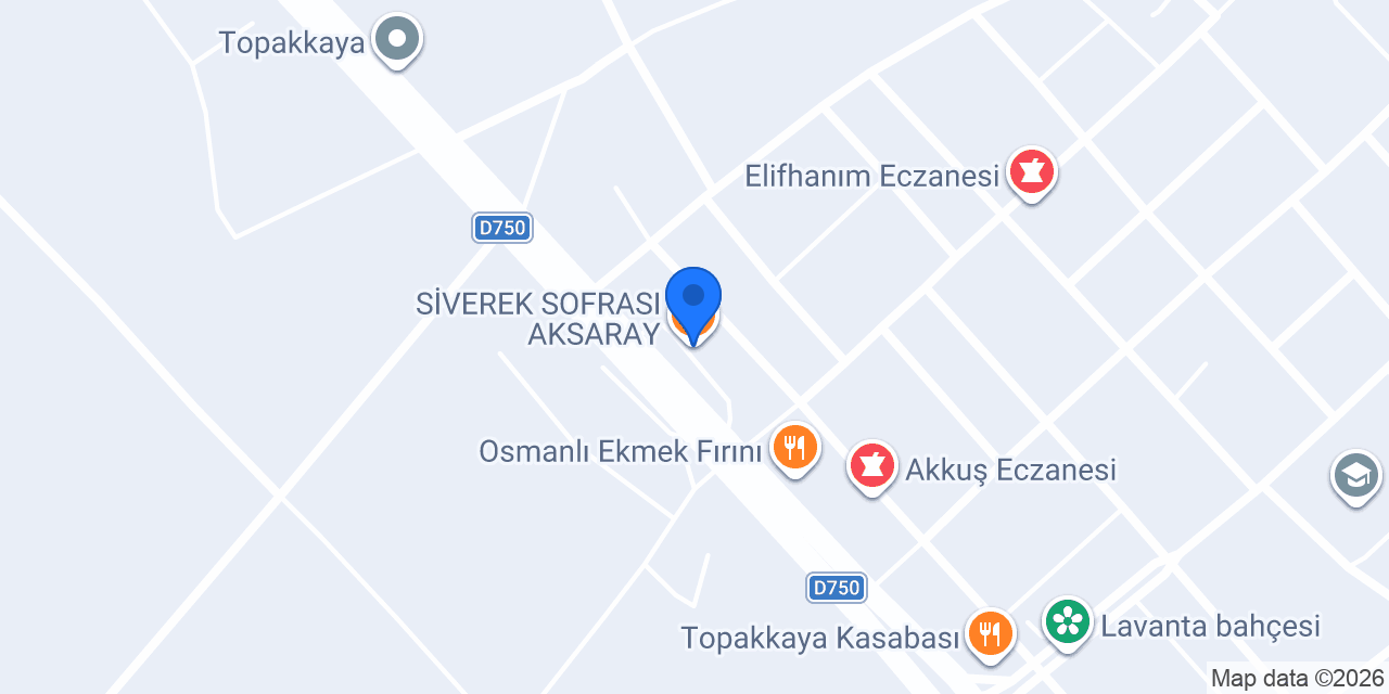 SİVEREK SOFRASI AKSARAY konumu