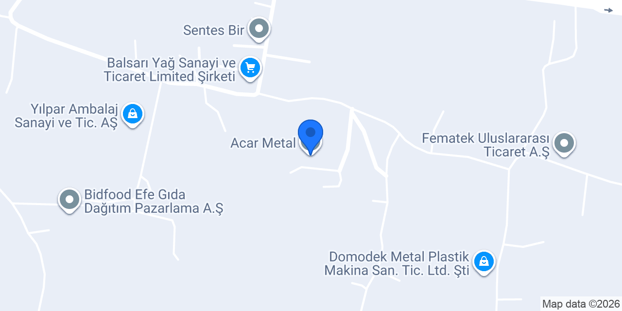 Acar Metal konumu