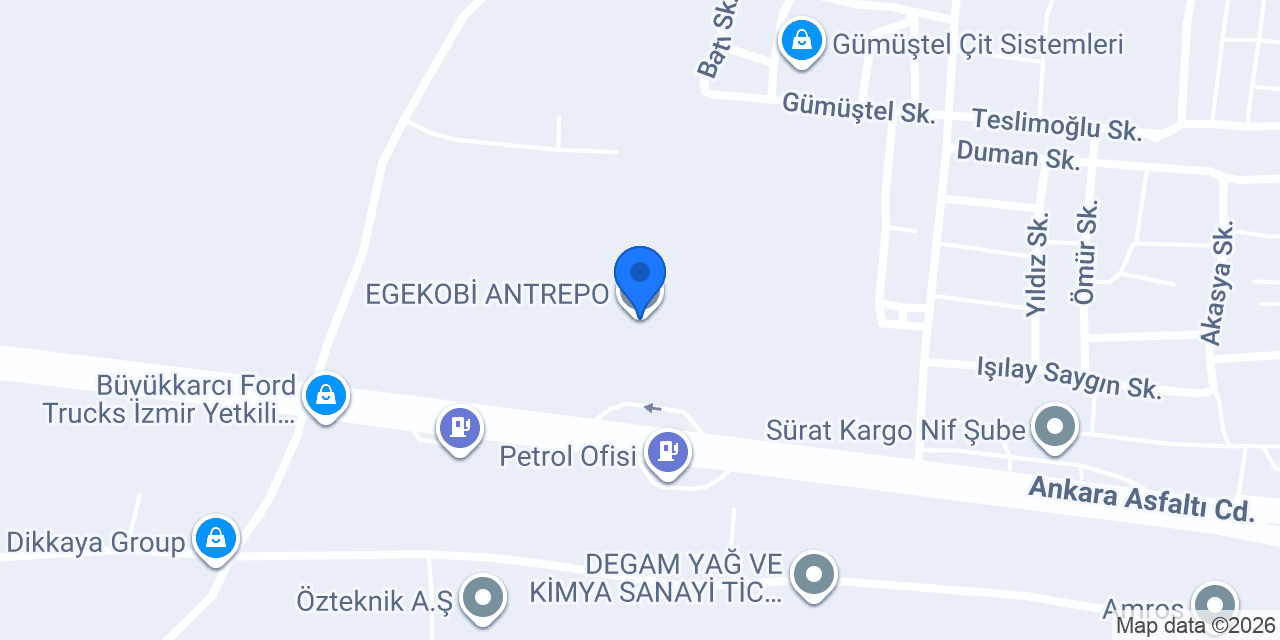 EGEKOBİ ANTREPO konumu